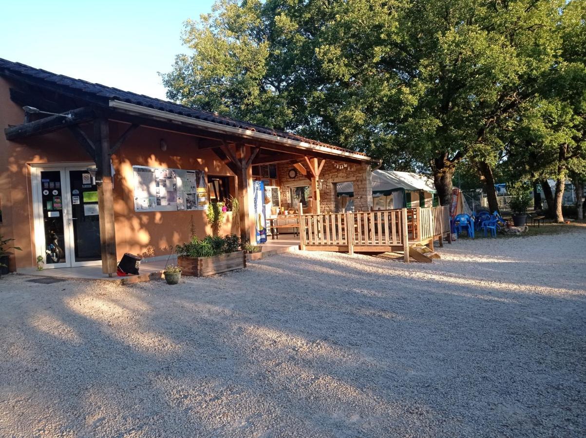 Camping Le Bel Air Mobil Home Le Palmier 4 Personnes Limogne-en-Quercy Exteriör bild